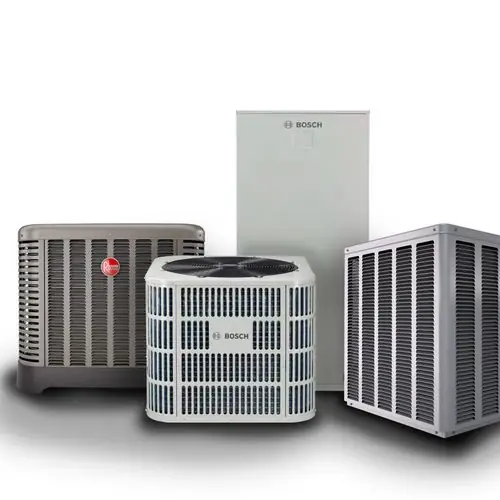 HVAC technician repairing a residential air conditioning system