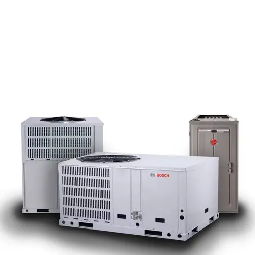 Residential heating system repair in progress