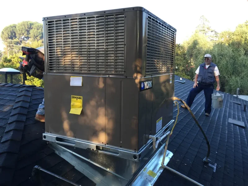 New air conditioning system installation at a residential property
